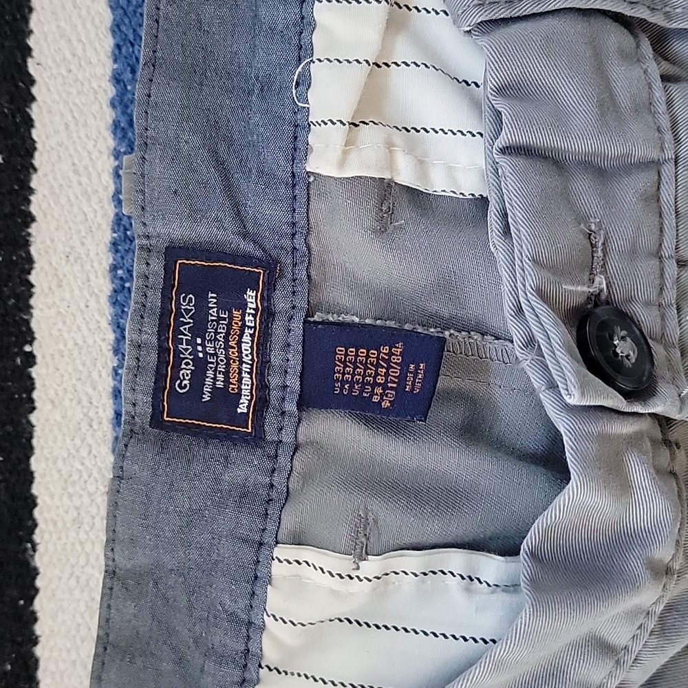Gap grey khakis